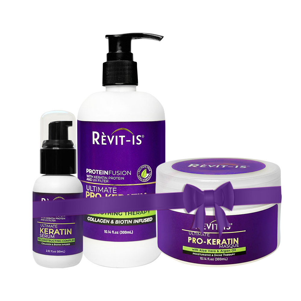 Keratin Shampoo 300ml, Masque 300ml & Serum 60ml